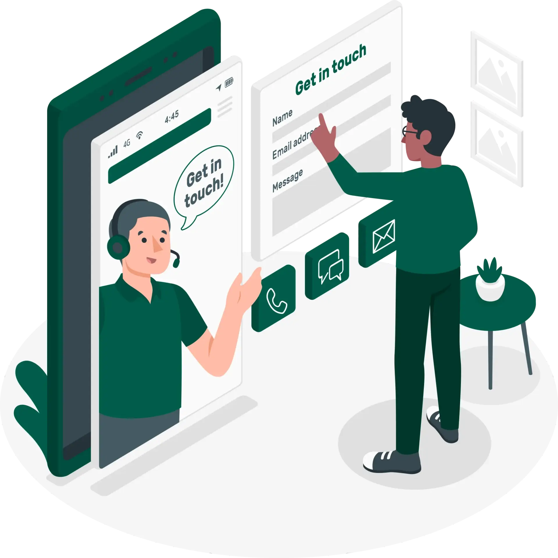 Get in touch illustration